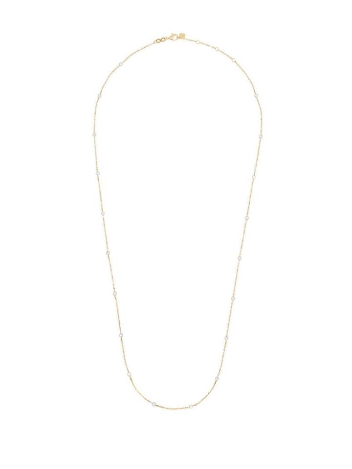 Rosa De La Cruz 18kt Yellow Gold Pearl Beaded Necklace - Gold/white