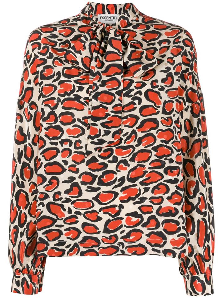 Essentiel Antwerp Leopard Print Blouse - Neutrals