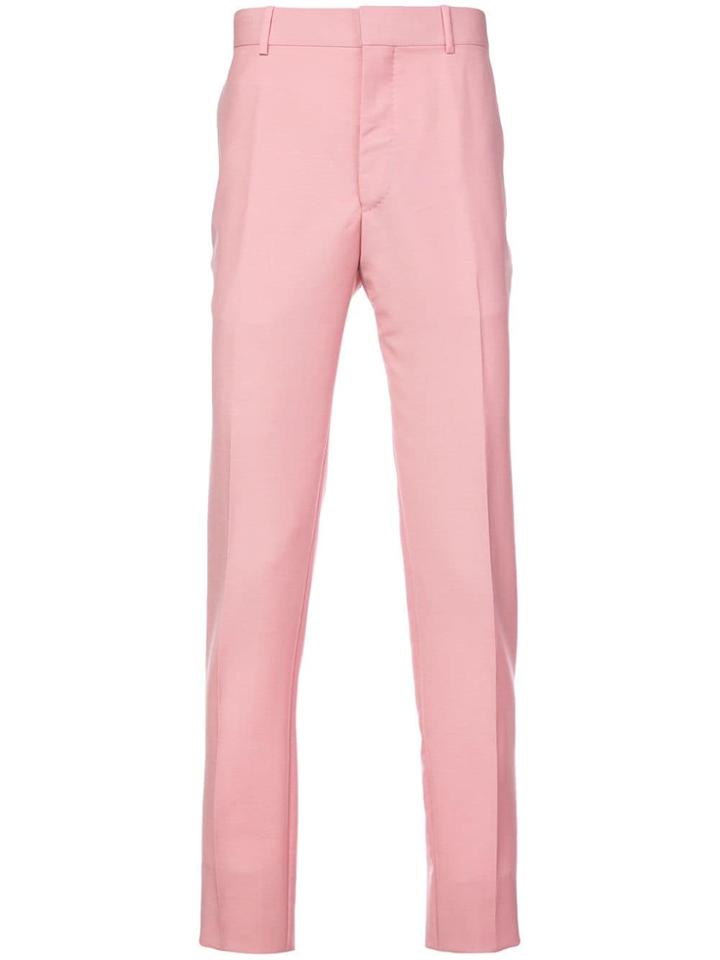 Alexander Mcqueen Slim-fit Trousers - Pink & Purple
