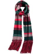 Burberry Striped Scarf - Pink & Purple