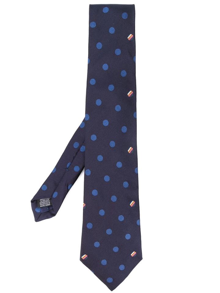 Paul Smith Polka-dot Print Tie - Brown