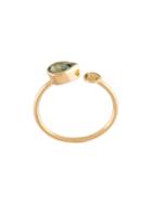 Liska Teardrop Ring, Women's, Metallic, Gold/topaz