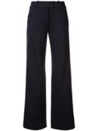 Maison Ullens Tailored Flared Trousers, Women's, Size: Xs, Pink/purple, Viscose