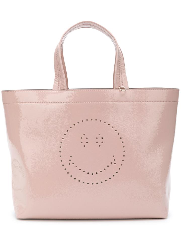 Anya Hindmarch Wink Soft Shopper Bag - Pink & Purple