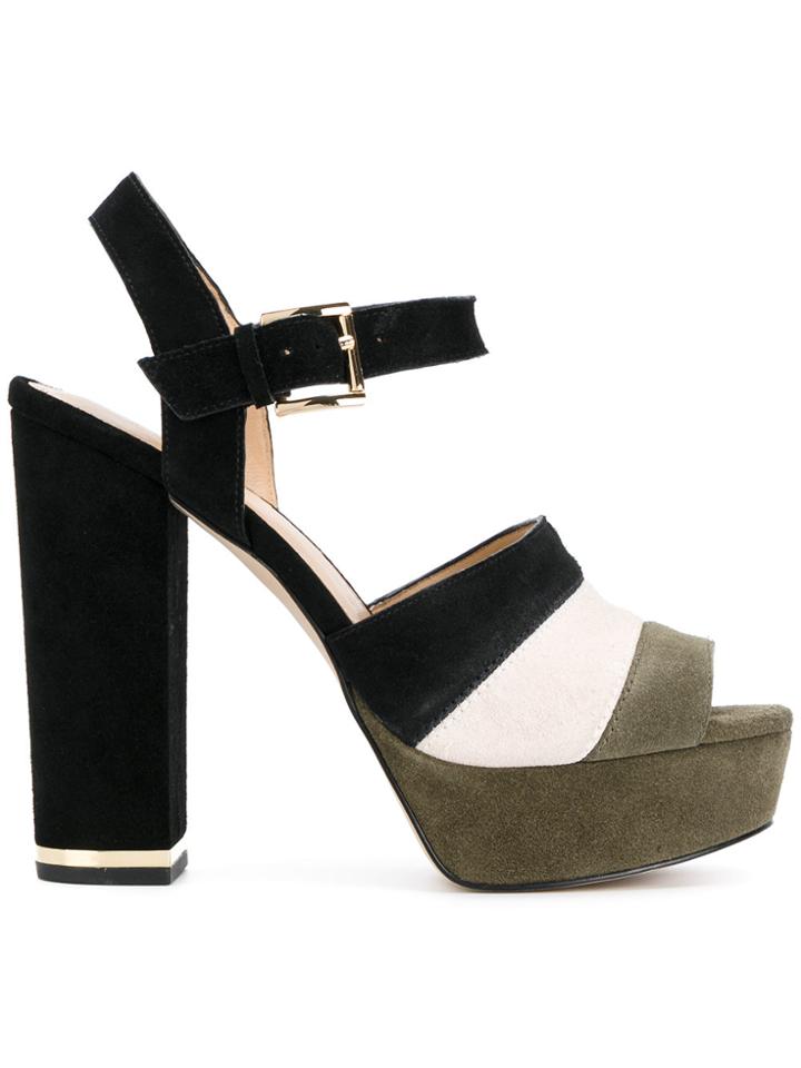 Michael Michael Kors Colour Block Platform Sandals - Multicolour