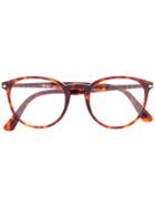 Persol Round Frame Glasses - Brown
