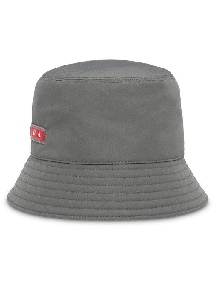 Prada Technical Bucket Hat - Grey