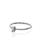 Rosa De La Cruz 18k White Gold Baguette Diamond Ring - Metallic