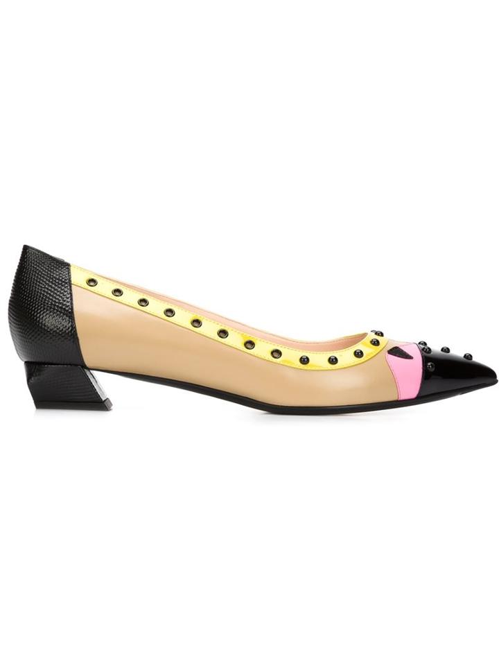 Fendi Embellished Ballerinas
