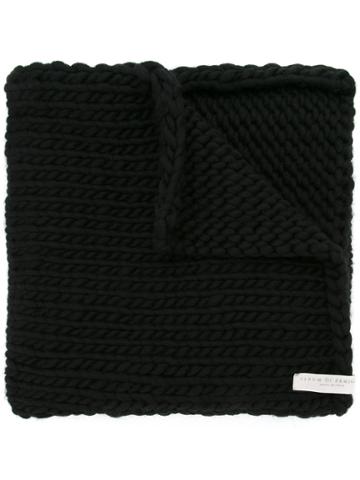Album Di Famiglia Knitted Scarf - Black