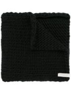 Album Di Famiglia Knitted Scarf - Black