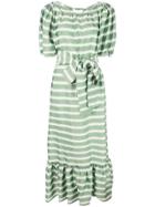 Lisa Marie Fernandez Maxi Striped Dress - Green