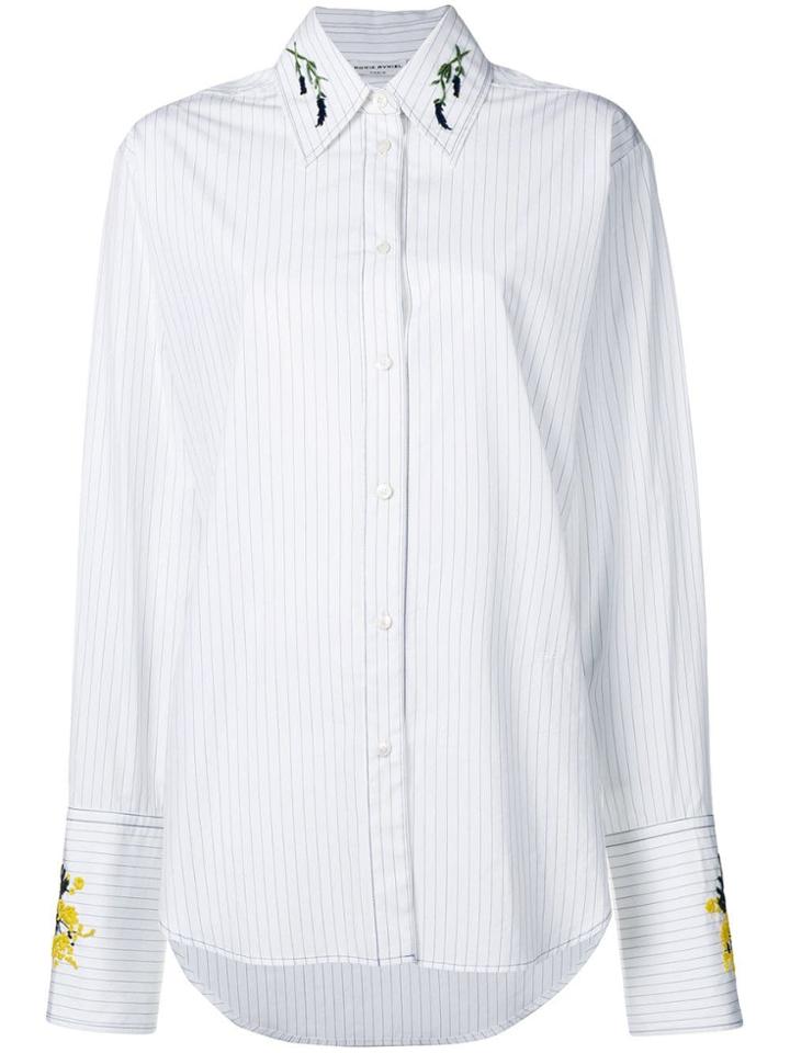 Sonia Rykiel Floral Embroidered Shirt - White