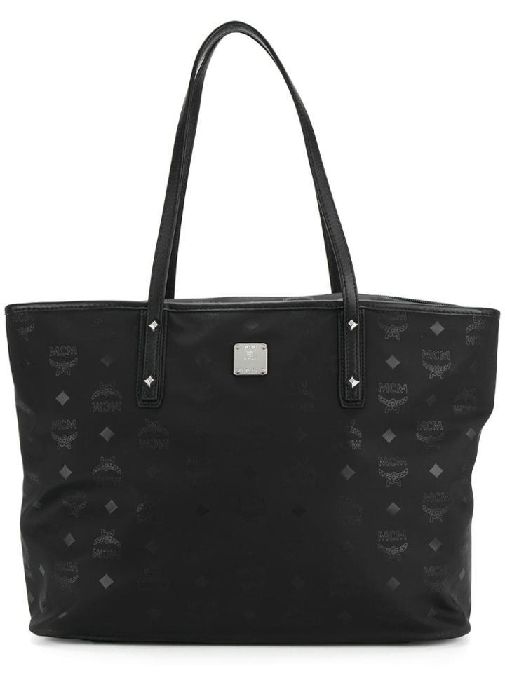 Mcm Dieter Top Zip Shopper - Black