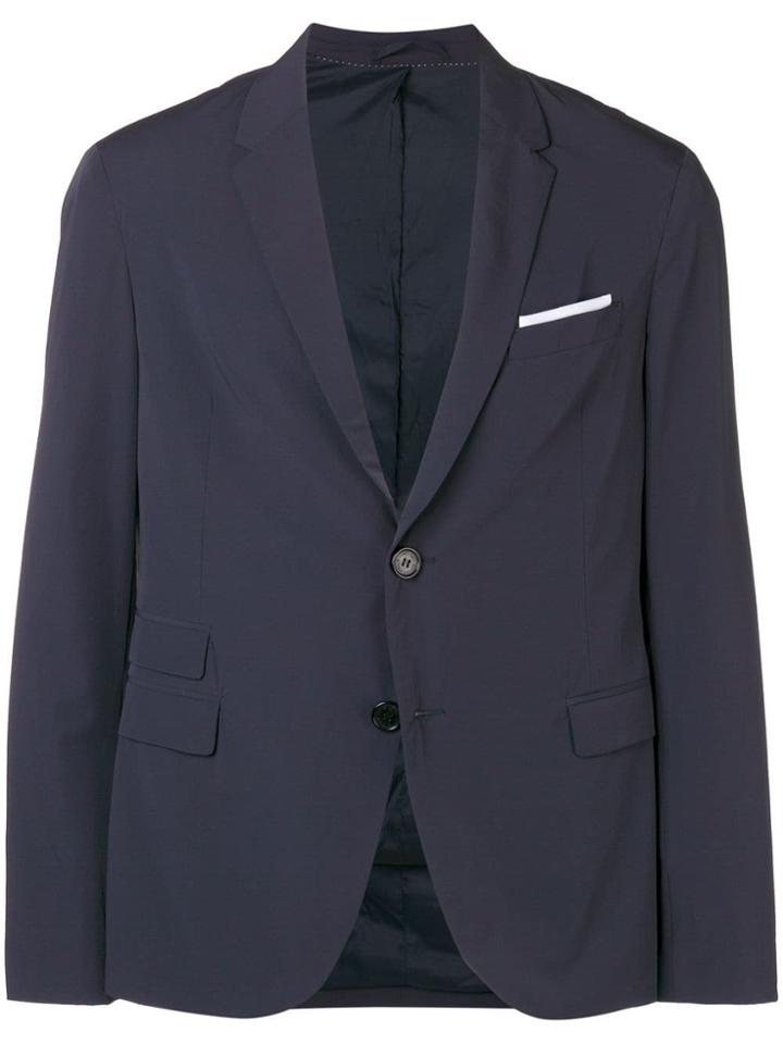 Neil Barrett Button Front Blazer - Blue