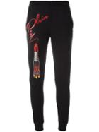 Philipp Plein Ginger Track Pants, Women's, Size: Xs, Black, Cotton/spandex/elastane/glass/brass