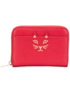 Charlotte Olympia Feline Zipped Wallet - Red