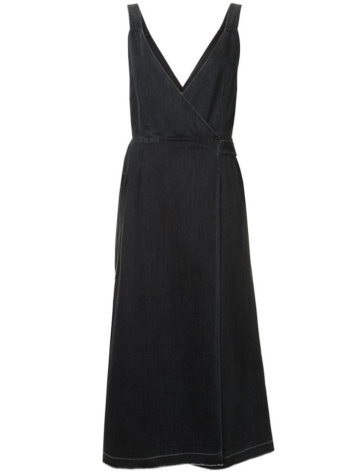 Le Ciel Bleu V-neck Wrap Dress - Black