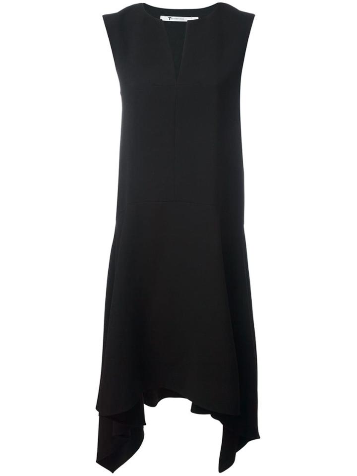 T By Alexander Wang Asymmetric Hem Dress - Black
