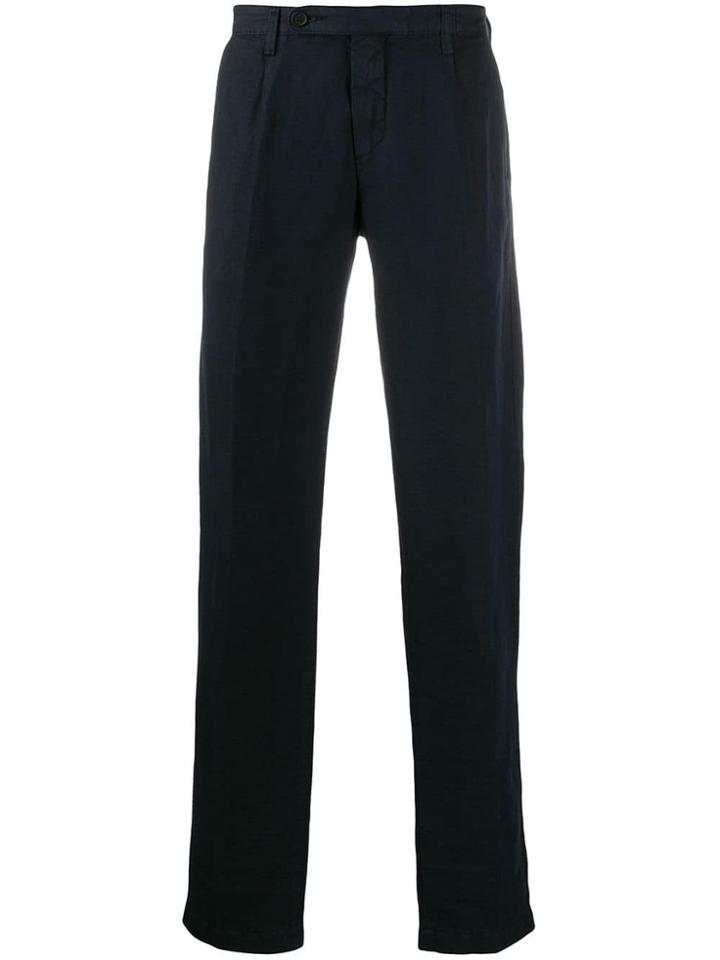 Massimo Alba Straight-leg Tailored Trousers - Blue