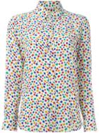 Saint Laurent Star Print Shirt, Women's, Size: 38, Silk