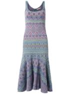 Cecilia Prado - Midi Knit Dress - Women - Acrylic/polyamide/polyester/viscose - P, Blue, Acrylic/polyamide/polyester/viscose