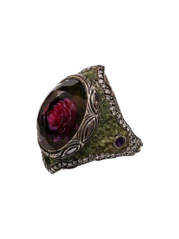 Sevan Bicakci Amethyst Rose Ring - Red