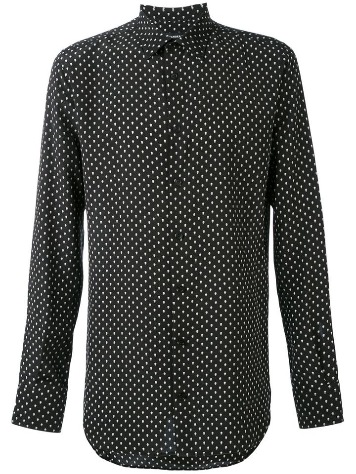 Polka-dot Shirt - Men - Silk - 16, Black, Silk, Alexander Mcqueen