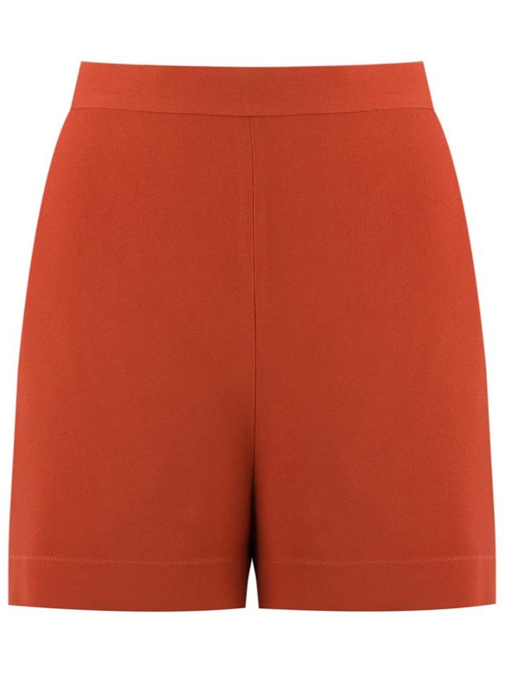 Andrea Marques High-waisted Shorts, Women's, Size: 40, Brown, Spandex/elastane/cotton