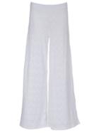Lygia & Nanny Palazzo Pants, Women's, Size: 38, White, Polyamide/spandex/elastane