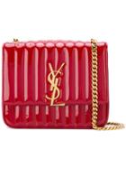Saint Laurent Medium Vicky Chain Bag - Red