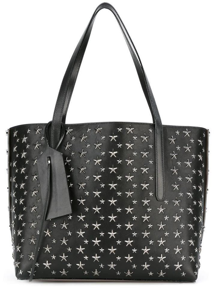 Jimmy Choo Twist East West Tote, Women's, Black, Leather/metal (other)