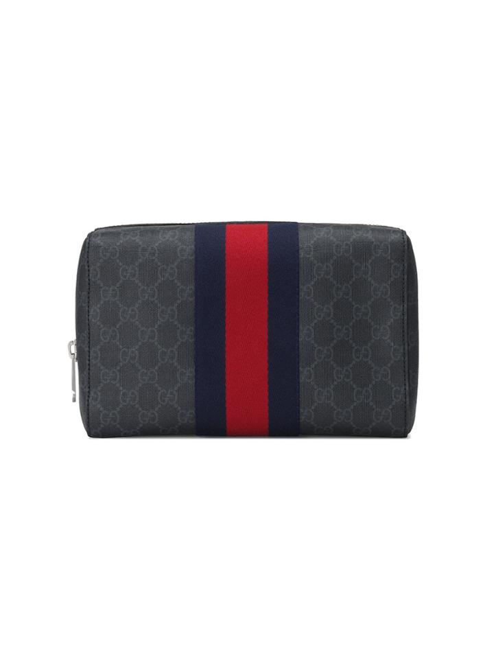 Gucci Gg Supreme Toiletry Case - Black