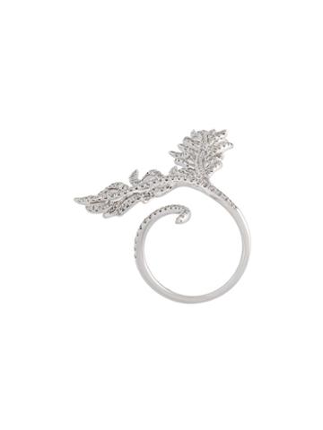 Elise Dray Diamond Leaf Ring
