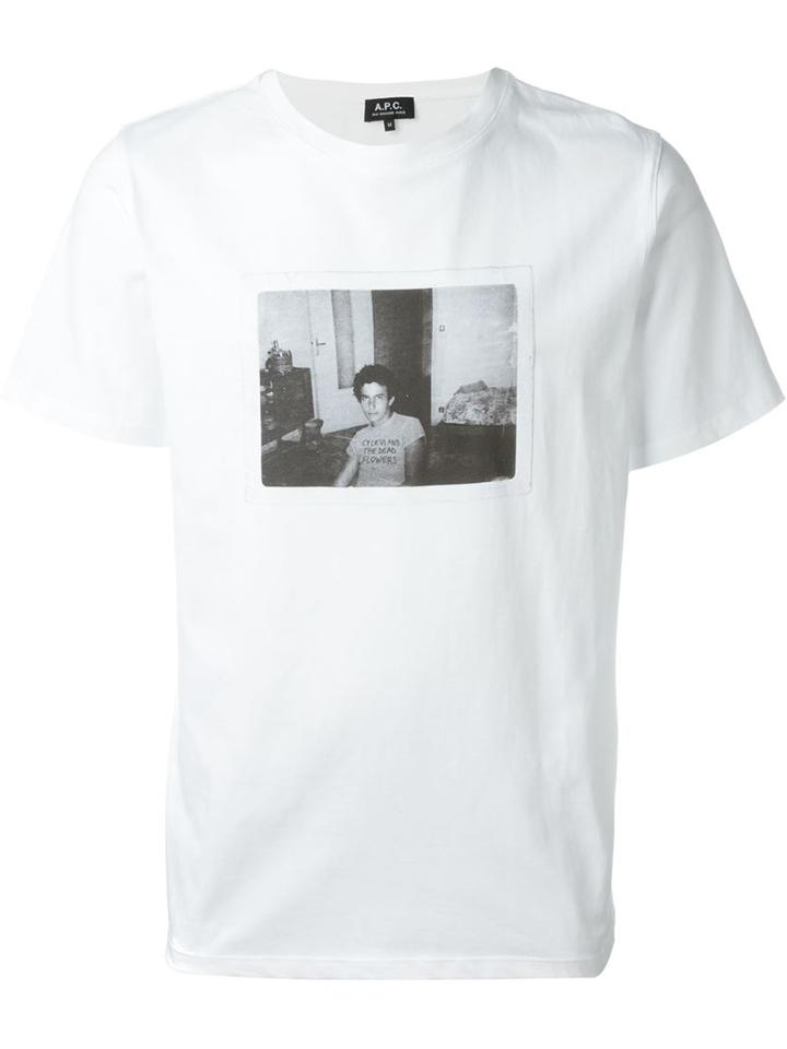A.p.c. 'levi' Digital Print T- Shirt