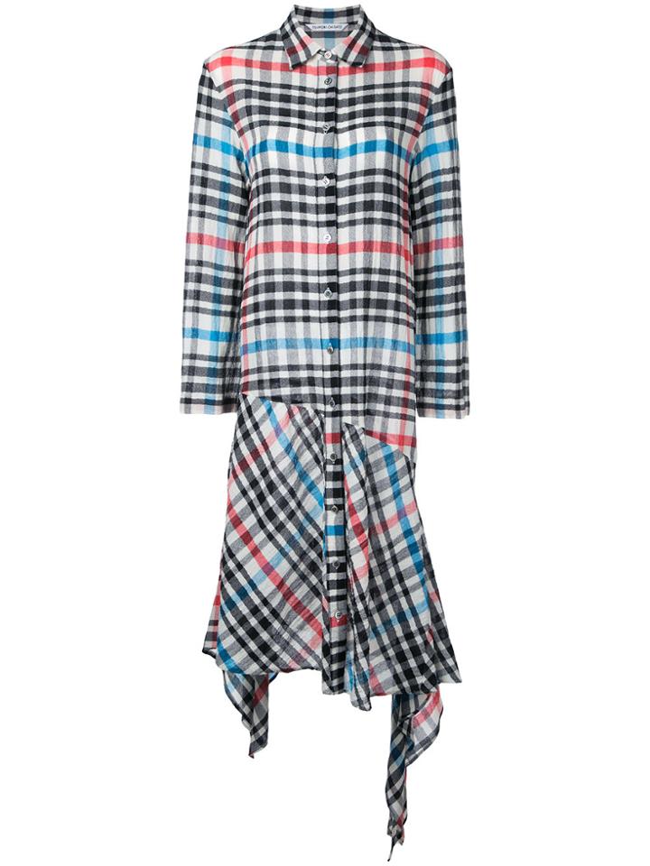Tsumori Chisato Checked Asymmetric Dress - Multicolour