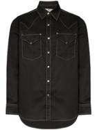 Eytys Sierra Cali Contrast Stitch Shirt - Black