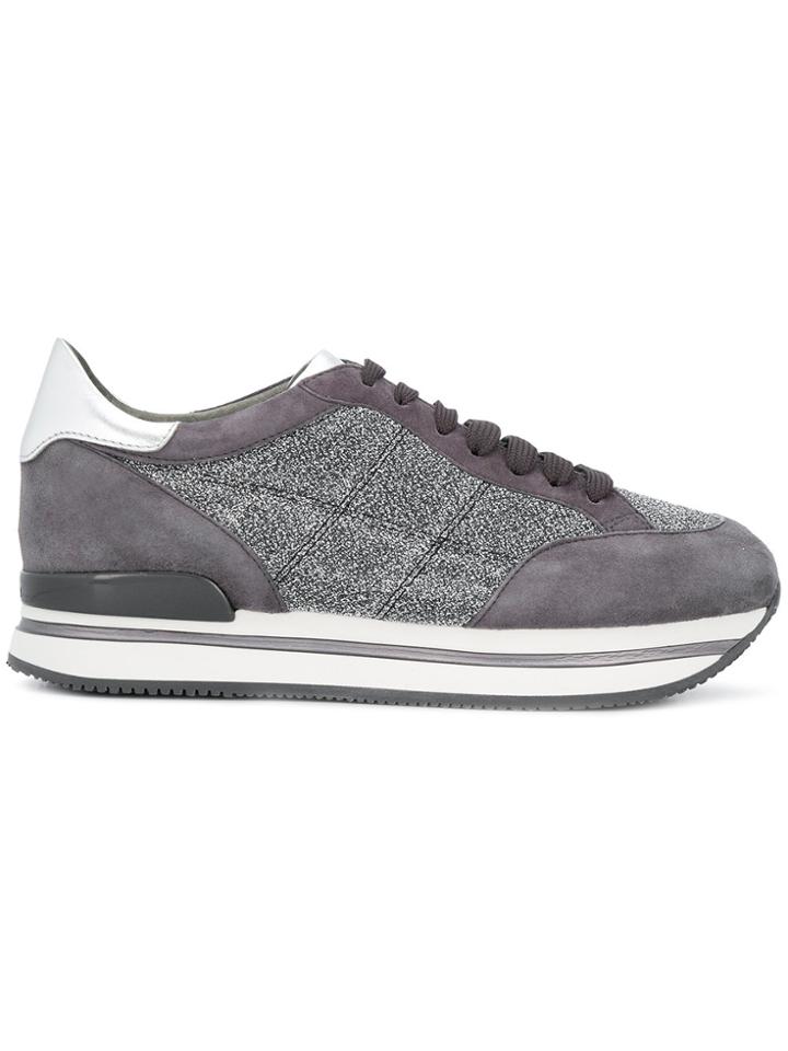 Hogan H222 Glitter Sneakers - Grey