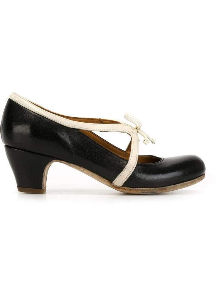 Officine Creative Bardot Pumps, Women's, Size: 41, Black, Buffalo Leather/calf Leather/leather