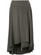 Estnation - Pleated Skirt - Women - Acetate - 38, Green, Acetate