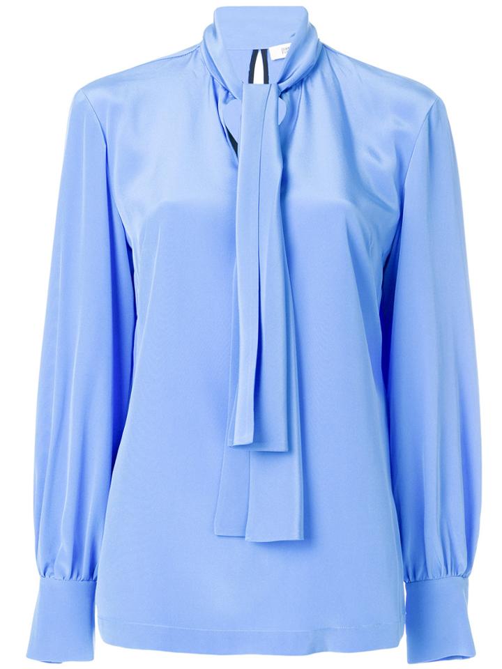 Diane Von Furstenberg Pussybow Blouse - Blue