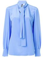 Diane Von Furstenberg Pussybow Blouse - Blue
