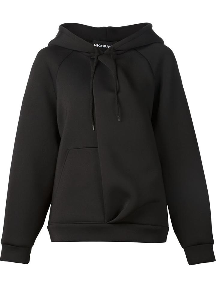 Nicopanda Asymmetric Paneled Hoodie