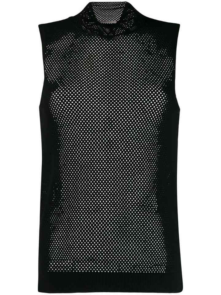 Dorothee Schumacher Mesh Tank Top - Black
