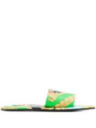 Versace Voyage Barocco Slides - Green