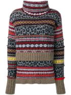 Pringle Of Scotland Patchwork Jumper - Blue