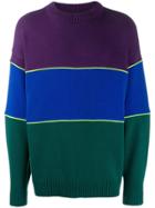 Ader Error Colour Block Jumper - Purple