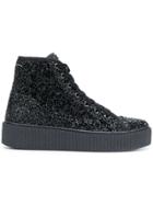 Mm6 Maison Margiela Curly Hi-top Sneakers - Black
