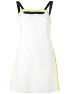 Iceberg - Contrast Trim Mini Dress - Women - Viscose/spandex/elastane - 40, White, Viscose/spandex/elastane