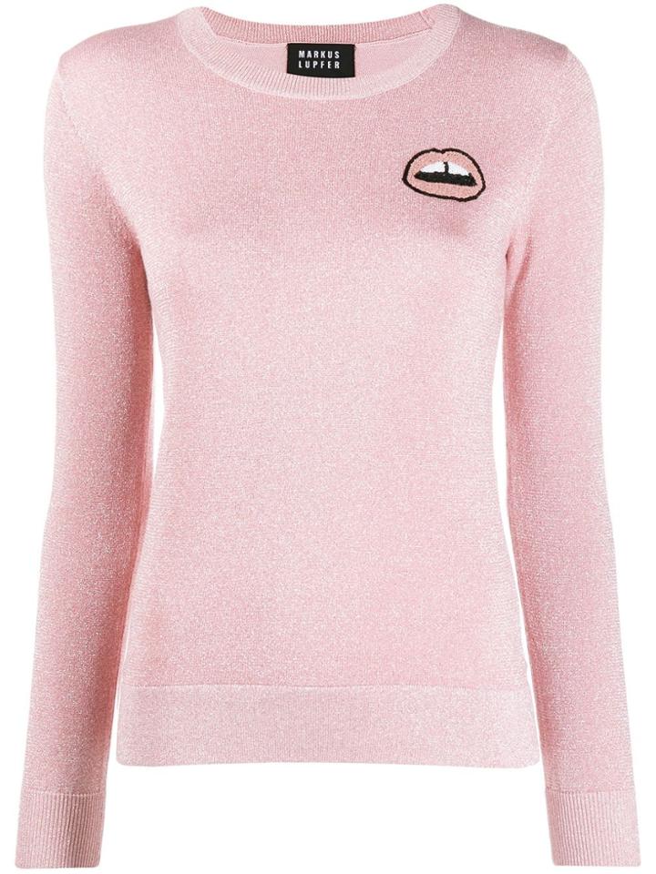 Markus Lupfer Lips Knit Jumper - Pink